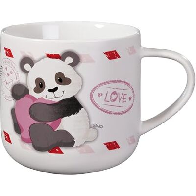 NICI 62632 Tasse aux motifs de panda et papillon Love, 420 ml, 9,5 x 9,5 cm, blanche, pour thé ou café, mug en porcelaine, avec anse/poignée, pour boissons chaudes et froides NICI 62632 Tasse aux motifs de panda et papillon Love, 420 ml, 9,5 x 9,5 cm, blanche, pour thé ou café, mug en porcelaine, avec anse/poignée, pour boissons chaudes et froides