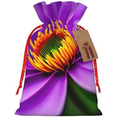 Muflvdx Sacs à cordon de serrage, réutilisables, faciles à emballer, pour anniversaires, vacances, Noël Muflvdx Sacs à cordon de serrage, réutilisables, faciles à emballer, pour anniversaires, vacances, Noël