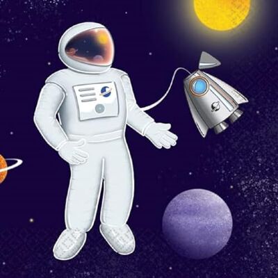 amscan 9914667 Lot de 20 serviettes en papier Space Party 33 x 33 cm amscan 9914667 Lot de 20 serviettes en papier Space Party 33 x 33 cm