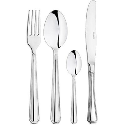 bio inox inoxriv Londres Service Couverts, Acier Inoxydable, Argent, 48 Unités bio inox inoxriv Londres Service Couverts, Acier Inoxydable, Argent, 48 Unités