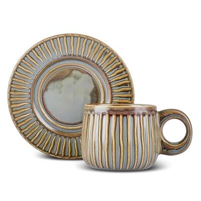 KARACA Arthur Tasse à thé vert et bleu 260 ml KARACA Arthur Tasse à thé vert et bleu 260 ml