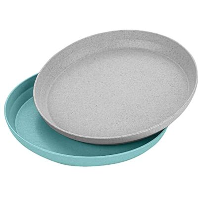 Reer Growing Lot de 2 assiettes pour enfants Bleu et Gris Vaisselle durable pour enfants Set de couverts 2 pièces Bleu et Gris Matière première durable Sans mélamine Multicolore Reer Growing Lot de 2 assiettes pour enfants Bleu et Gris Vaisselle durable pour enfants Set de couverts 2 pièces Bleu et Gris Matière première durable Sans mélamine Multicolore