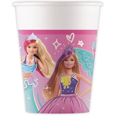Gobelets en papier Barbie Fantasy - 8 pcs 200ml FSC Gobelets en papier Barbie Fantasy - 8 pcs 200ml FSC