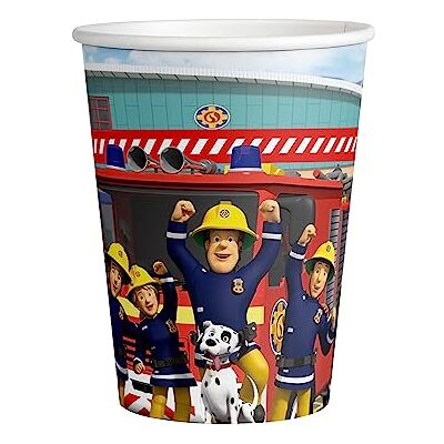 amscan 9912959 Lot de 8 gobelets en papier sous licence officielle Sam le pompier amscan 9912959 Lot de 8 gobelets en papier sous licence officielle Sam le pompier