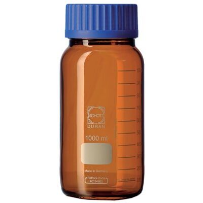 Duran 11 784 29 GLS 80 Laboratoire Bouteille, avec filetage Lo sans bouchon et bec verseur avec bague, contenu 500 ml Marron (Lot de 10) Duran 11 784 29 GLS 80 Laboratoire Bouteille, avec filetage Lo sans bouchon et bec verseur avec bague, contenu 500 ml Marron (Lot de 10)