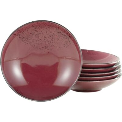Creatable , 21993 Série Nature Collection Berry Service de table 6 pièces Assiette creuse en grès Passe au lave-vaisselle et au micro-ondes Fabrication de qualité Creatable , 21993 Série Nature Collection Berry Service de table 6 pièces Assiette creuse en grès Passe au lave-vaisselle et au micro-ondes Fabrication de qualité