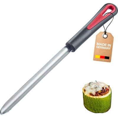 Westmark Évideur à courgettes Gallant – Idéal pour évider les courgettes et autres légumes, poignée ergonomique et douce au toucher – Noir/Rouge/Argent Westmark Évideur à courgettes Gallant – Idéal pour évider les courgettes et autres légumes, poignée ergonomique et douce au toucher – Noir/Rouge/Argent