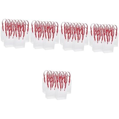 JOEBO Lot de 50 sacs cadeaux transparents en polypropylène pour enfants (4 pièces, 15 x 13,5 x 7 cm x 5 pièces) JOEBO Lot de 50 sacs cadeaux transparents en polypropylène pour enfants (4 pièces, 15 x 13,5 x 7 cm x 5 pièces)