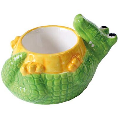 Crockery Critters Coquetier Crocodile de Deluxebase Joli animal en céramique en forme de coquetier pour enfants et adultes. Crockery Critters Coquetier Crocodile de Deluxebase Joli animal en céramique en forme de coquetier pour enfants et adultes.
