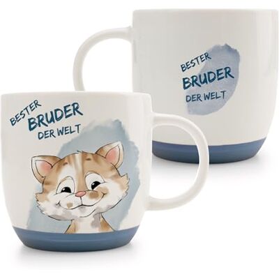 NICI 63005 Tasse en porcelaine de qualité supérieure Motif chat 400 ml 9,5 x 9,5 cm Bleue En porcelaine de qualité supérieure Conçue avec soin Accessoire mignon pour la cuisine, le bureau NICI 63005 Tasse en porcelaine de qualité supérieure Motif chat 400 ml 9,5 x 9,5 cm Bleue En porcelaine de qualité supérieure Conçue avec soin Accessoire mignon pour la cuisine, le bureau