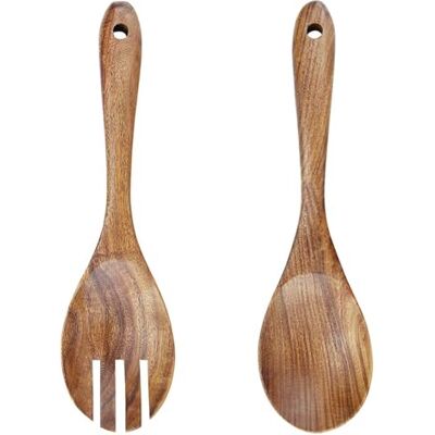 JINJUMEI Lot de 2 couverts à salade en bois d'olivier, en bois de salade, cuillère et fourchette, salade, ustensiles sans rayures, résistant à la chaleur, ensemble de salades pour salade, pâtes, JINJUMEI Lot de 2 couverts à salade en bois d'olivier, en bois de salade, cuillère et fourchette, salade, ustensiles sans rayures, résistant à la chaleur, ensemble de salades pour salade, pâtes,