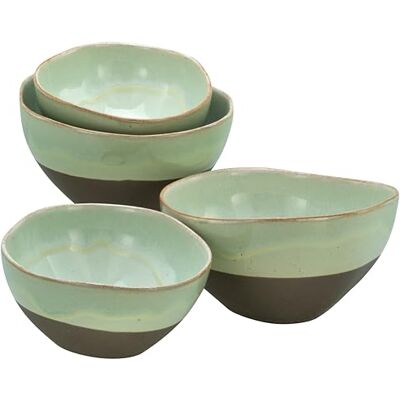 Ensemble de 4 bols Creatable Basalt Bio, vert sauge Ensemble de 4 bols Creatable Basalt Bio, vert sauge