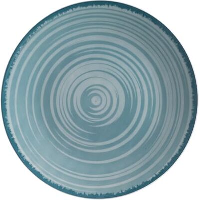Tivoli Lot de 6 assiettes plates en porcelaine Ø27 cm, Baita Acqua Tivoli Lot de 6 assiettes plates en porcelaine Ø27 cm, Baita Acqua