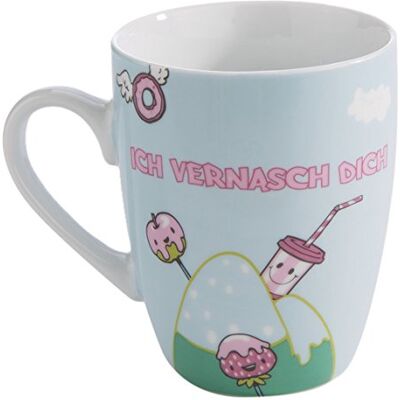 NICI 41450 Tasse en porcelaine avec imprimé coloré Blanc 8,3 x 12 x 10,5 cm NICI 41450 Tasse en porcelaine avec imprimé coloré Blanc 8,3 x 12 x 10,5 cm