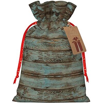 FRESQA Sacs de cadeau de Noël en bois rustique avec cordon de serrage, sacs réutilisables de bonbons de Noël pour les cadeaux, fête de Noël, vacances FRESQA Sacs de cadeau de Noël en bois rustique avec cordon de serrage, sacs réutilisables de bonbons de Noël pour les cadeaux, fête de Noël, vacances