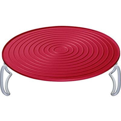 Westmark 22492270 Présentoir à Assiettes Pliable Micro-ondes Plastique Rouge/Blanc Westmark 22492270 Présentoir à Assiettes Pliable Micro-ondes Plastique Rouge/Blanc