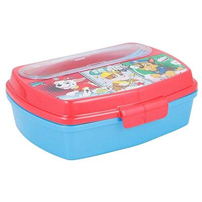 Paw Patrol Stor8412497189090 Boîte à sandwich rectangulaire avec couverts Motif Pat' Patrouille Paw Patrol Stor8412497189090 Boîte à sandwich rectangulaire avec couverts Motif Pat' Patrouille