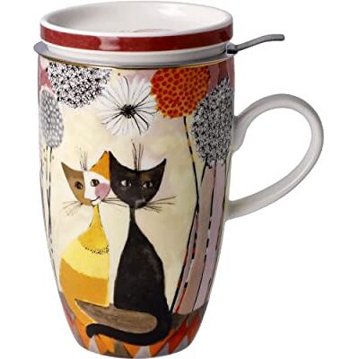 Tasse colorée Goebel avec couvercle et infuseur - Accessoire thé Tasse colorée Goebel avec couvercle et infuseur - Accessoire thé