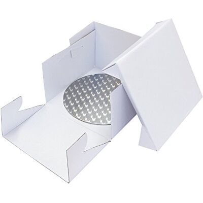 PME BBR883 Plateau à gâteau rond et boîte à gâteau Blanc 30 cm PME BBR883 Plateau à gâteau rond et boîte à gâteau Blanc 30 cm