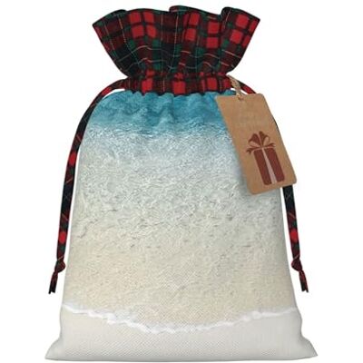 VANANI Sacs à bonbons de Noël en eau de mer transparente, avec étiquettes, réutilisables, utilisés pour les emballages de vacances, les fêtes de Noël. VANANI Sacs à bonbons de Noël en eau de mer transparente, avec étiquettes, réutilisables, utilisés pour les emballages de vacances, les fêtes de Noël.