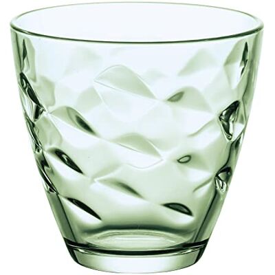 Bormioli Rocco Flora Lot de 6 Verres à Eau en Verre de Couleur Verte, 26 cl Bormioli Rocco Flora Lot de 6 Verres à Eau en Verre de Couleur Verte, 26 cl