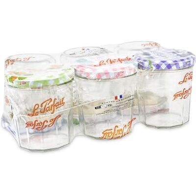 Bocaux à confiture Le Parfait 324ML avec couvercles en métal - Sûrs pour aliments, Réutilisables Bocaux à confiture Le Parfait 324ML avec couvercles en métal - Sûrs pour aliments, Réutilisables