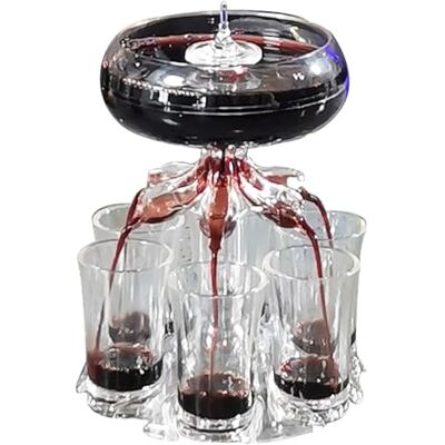 WEGJYKY Baby Guinness Bec verseur avec 6 verres, 6 distributeurs de shot et support WEGJYKY Baby Guinness Bec verseur avec 6 verres, 6 distributeurs de shot et support
