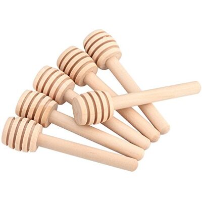 Estink Cuillère à miel, 50 x Domics à miel Bois Agitation Bâton Cuillère Tuffo Portable Mini Agitateur Sticks Jam Jar Dispenser Drizzle Honey Wooden pour café Latte (10 cm) Estink Cuillère à miel, 50 x Domics à miel Bois Agitation Bâton Cuillère Tuffo Portable Mini Agitateur Sticks Jam Jar Dispenser Drizzle Honey Wooden pour café Latte (10 cm)