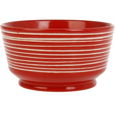 GENEVIEVE LETHU 536208 Bol 61 cl Grès Collection LES BOBINES DE CALABRES Ø 13 cm H 7 cm Coloris Terracotta GENEVIEVE LETHU 536208 Bol 61 cl Grès Collection LES BOBINES DE CALABRES Ø 13 cm H 7 cm Coloris Terracotta