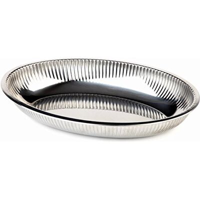 APS 40110 Gamelle en acier inoxydable avec bord roulé 26,5 x 18,5 x 4,0 cm APS 40110 Gamelle en acier inoxydable avec bord roulé 26,5 x 18,5 x 4,0 cm
