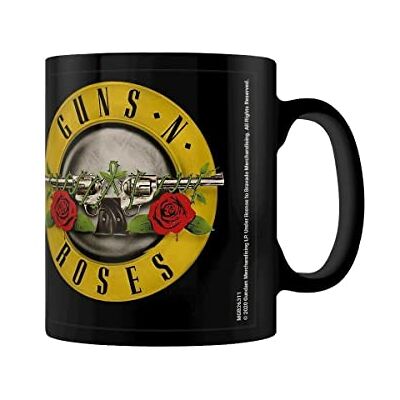 Pyramid MGB26311 Guns N' Roses (Logo Balle) Tasse à café noire, céramique, 325 ml Pyramid MGB26311 Guns N' Roses (Logo Balle) Tasse à café noire, céramique, 325 ml