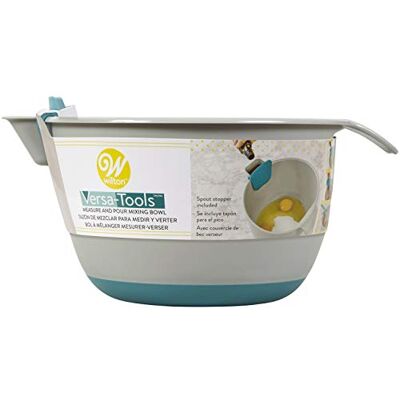 Bol à mélanger Wilton Versa-Tools avec bec et couvercle - Outil de cuisine polyvalent Bol à mélanger Wilton Versa-Tools avec bec et couvercle - Outil de cuisine polyvalent