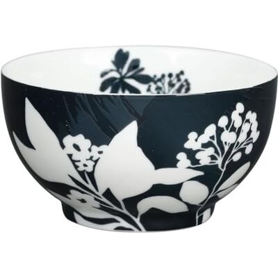 GENEVIEVE LETHU 536503 Bol 61 cl Porcelaine Collection OMBRES BUCOLIQUES Ø 13 cm H 7 cm Coloris Noir, décor Blanc GENEVIEVE LETHU 536503 Bol 61 cl Porcelaine Collection OMBRES BUCOLIQUES Ø 13 cm H 7 cm Coloris Noir, décor Blanc