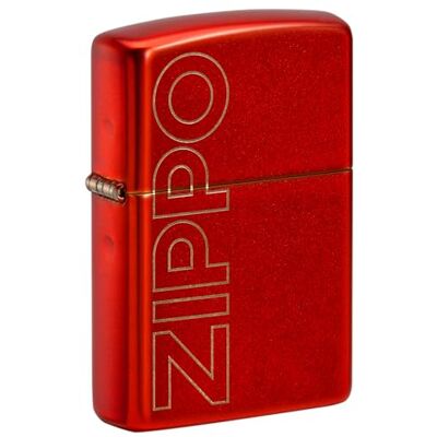 Zippo Briquet Tempête Motif Logo Vertical, Rouge Métallisé, Gravure Laser, Rechargeable, Réutilisable, Coupe-vent, Coffret Cadeau, Fabriqué Aux États-Unis Zippo Briquet Tempête Motif Logo Vertical, Rouge Métallisé, Gravure Laser, Rechargeable, Réutilisable, Coupe-vent, Coffret Cadeau, Fabriqué Aux États-Unis