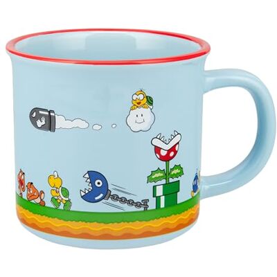Paladone Tasse en céramique Super Mario 350 ml – Motif classique de jeu avec Mario, Luigi et Yoshi, passe au lave-vaisselle et au micro-ondes, article de fan Nintendo Paladone Tasse en céramique Super Mario 350 ml – Motif classique de jeu avec Mario, Luigi et Yoshi, passe au lave-vaisselle et au micro-ondes, article de fan Nintendo