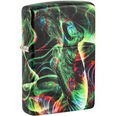 Zippo Briquet Tempête Motif Tourbillon Psychédélique, 540° Phosphorescent, Rechargeable, Réutilisable, Coupe-vent, Coffret Cadeau, Fabriqué Aux États-Unis Zippo Briquet Tempête Motif Tourbillon Psychédélique, 540° Phosphorescent, Rechargeable, Réutilisable, Coupe-vent, Coffret Cadeau, Fabriqué Aux États-Unis