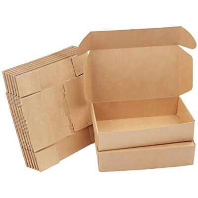 Kurtzy Lot de 20 Boite Kraft Cadeau Marrons Boite Carton Emballage Facile à Assembler pour Fêtes, Anniversaires, Mariages, Baptêmes, Événements Kurtzy Lot de 20 Boite Kraft Cadeau Marrons Boite Carton Emballage Facile à Assembler pour Fêtes, Anniversaires, Mariages, Baptêmes, Événements