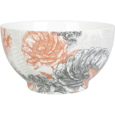 GENEVIEVE LETHU 536515 Bol 55 cl Porcelaine Collection GRAVURES COLOREES Ø 13 cm H 7 cm Coloris Terracotta GENEVIEVE LETHU 536515 Bol 55 cl Porcelaine Collection GRAVURES COLOREES Ø 13 cm H 7 cm Coloris Terracotta