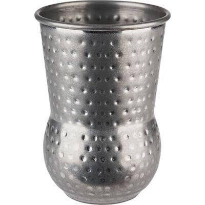 APS 93338 JULEP MUG Gobelet à cocktail, 400 ml, surface martelée, acier inoxydable, aspect acier inoxydable antique APS 93338 JULEP MUG Gobelet à cocktail, 400 ml, surface martelée, acier inoxydable, aspect acier inoxydable antique