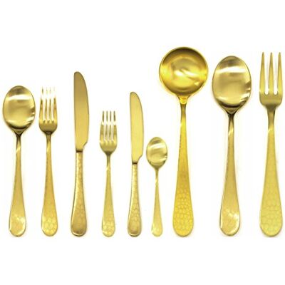 MEPRA 109522075 Ménagère de 75 Pièces Tigre Ice Oro MEPRA 109522075 Ménagère de 75 Pièces Tigre Ice Oro