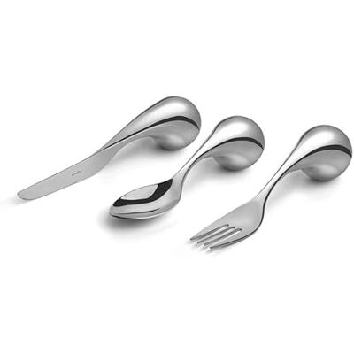 Amefa INTEGRALE Lot de 3 couverts au design ergonomique pour un confort particulier, couverts idéaux pour les personnes ayant des problèmes de motricité, acier inoxydable 18/10 de qualité supérieure Amefa INTEGRALE Lot de 3 couverts au design ergonomique pour un confort particulier, couverts idéaux pour les personnes ayant des problèmes de motricité, acier inoxydable 18/10 de qualité supérieure