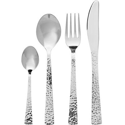 Premier Housewares Ménagère de cuisine 24 pièces en acier inoxydable avec couteau et fourchette Premier Housewares Ménagère de cuisine 24 pièces en acier inoxydable avec couteau et fourchette