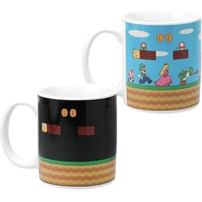Paladone Tasse à café à changement de chaleur Super Mario – Produit sous licence Nintendo – Cadeau pour les joueurs, les nerds, les fans de Nintendo Mario, les hommes et les amateurs de jeux rétro – Paladone Tasse à café à changement de chaleur Super Mario – Produit sous licence Nintendo – Cadeau pour les joueurs, les nerds, les fans de Nintendo Mario, les hommes et les amateurs de jeux rétro –