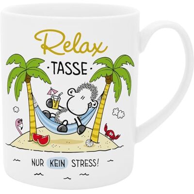 Sheepworld 74124 Tasse XL avec inscription en allemand Relax Tasse géante en porcelaine, taille XL, 60 cl, avec inscription en allemand Cadeau, ami, petite amie Sheepworld 74124 Tasse XL avec inscription en allemand Relax Tasse géante en porcelaine, taille XL, 60 cl, avec inscription en allemand Cadeau, ami, petite amie