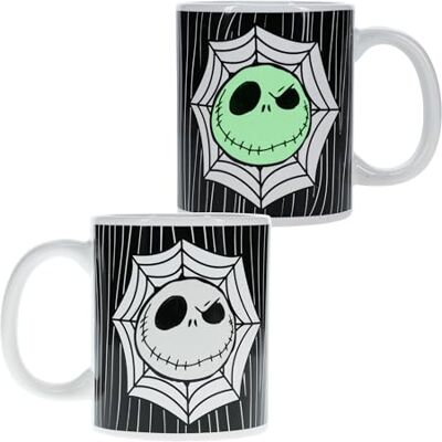 Paladone Jack Skellington Tasse à collectionner officielle Disney, cadeau pour fan de Nightmare avant Noël, 300 ml Paladone Jack Skellington Tasse à collectionner officielle Disney, cadeau pour fan de Nightmare avant Noël, 300 ml