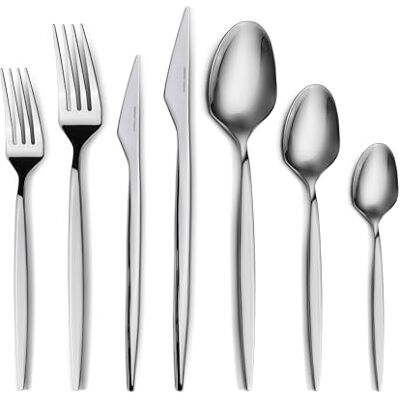 KARACA Thor Lot de 84 couverts de table avec boîte en acier inoxydable dans une élégante boîte Couverts élégants et de qualité supérieure pour une culture de table exigeante KARACA Thor Lot de 84 couverts de table avec boîte en acier inoxydable dans une élégante boîte Couverts élégants et de qualité supérieure pour une culture de table exigeante