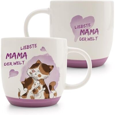 NICI 63000 Tasse en porcelaine de qualité supérieure, conçue avec soin, avec inscription « Liebe Mama der Welt » 400 ml 9,5 x 9,5 cm Rose Idée cadeau mignonne NICI 63000 Tasse en porcelaine de qualité supérieure, conçue avec soin, avec inscription « Liebe Mama der Welt » 400 ml 9,5 x 9,5 cm Rose Idée cadeau mignonne