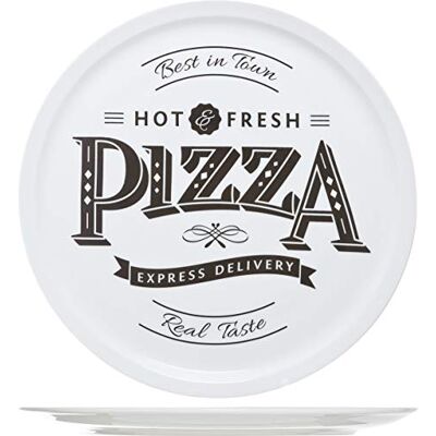 Cosy & Trendy 4562420 Assiette Céramique Hot Fresh Pizza , Blanc,D 30cm Cosy & Trendy 4562420 Assiette Céramique Hot Fresh Pizza , Blanc,D 30cm