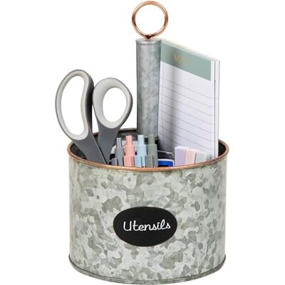 Mind Reader BRUTE4-SIL Organiseur pour couverts, argenterie, ustensiles, support multi-usages Argenté/doré Mind Reader BRUTE4-SIL Organiseur pour couverts, argenterie, ustensiles, support multi-usages Argenté/doré