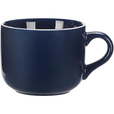 Taoyanmo Grand bol à soupe en céramique de 650 ml, passe au micro-ondes, pour lait, cappuccino, céréales (bleu roi) Taoyanmo Grand bol à soupe en céramique de 650 ml, passe au micro-ondes, pour lait, cappuccino, céréales (bleu roi)